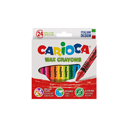 Carioca Wax Yıkanabilir 24'lü Pastel Boya