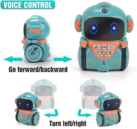 KaeKid Robot Oyuncak, Sesle Kontrollü Erken Öğrenme Akıllı Robotik