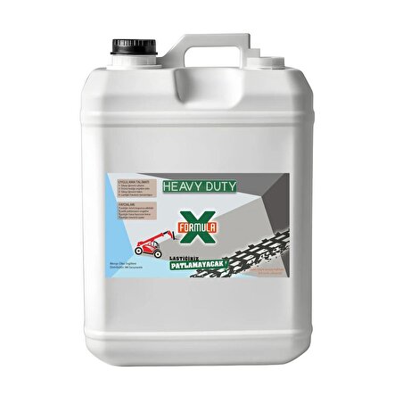 İş Makinası / Manitou & JCB Telehandler Ve BekoLoder Lastikleri Için FormulaX Patlak Önleyici & Lastik Koruyucu JEL (12 litre)