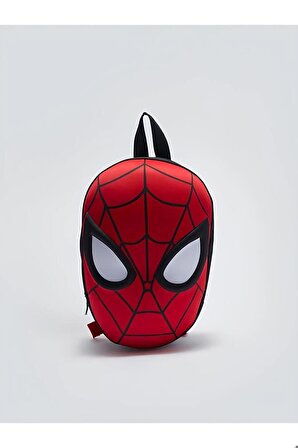 Spiderman 3d Kabartma Baskılı Erkek Çocuk Anaokul Sırt Çantası Kırmızı Siyah Su Geçirmez