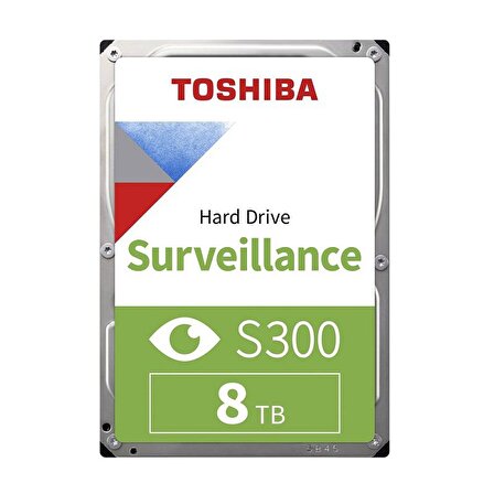 Toshiba S300 3.5 inç 8 TB 7200 RPM Sata 3.0 Harddisk 