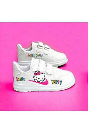 Hellokitty baskılı sneaker çocuk spor ayakkabı