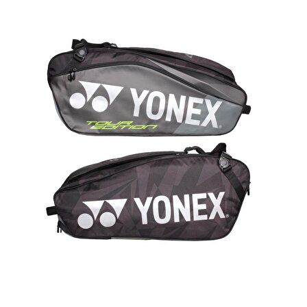 Yonex Pro 9826 Tour Siyah 6'lı Tenis Badminton Çantası 