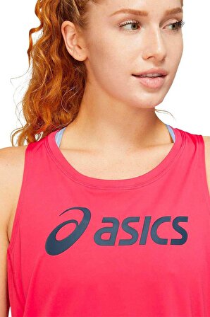 Asics Core Asics Tank Pembe Bayan Kolsuz Tenis Tshirt