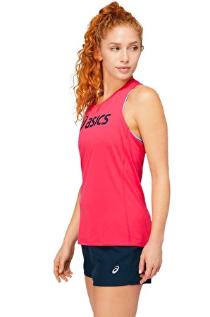 Asics Core Asics Tank Pembe Bayan Kolsuz Tenis Tshirt