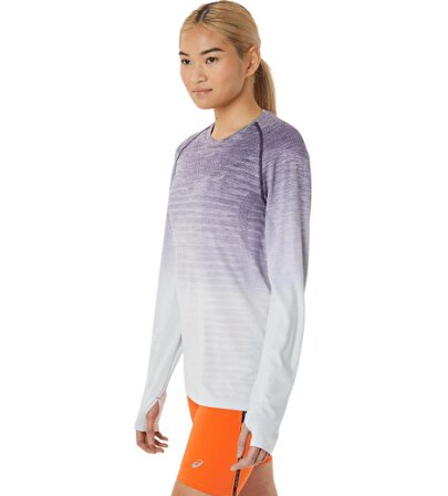 Seamless Ls Top Kadın Mor Uzun Kollu Tshirt 2012C392-500