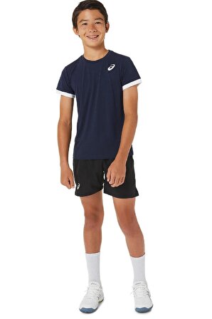 Asics SS Top Erkek Çocuk Lacivert Tenis Tişört