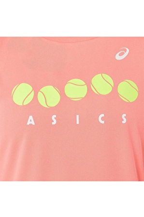 Asics Tennis Graphic Tee Pembe Kız Çocuk Tenis Tişört