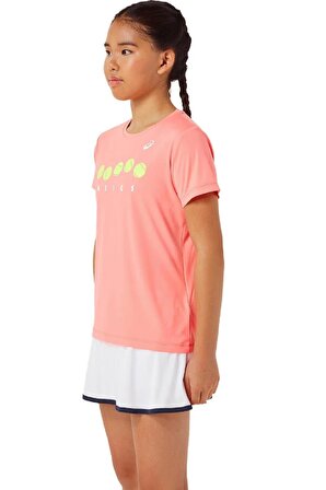 Asics Tennis Graphic Tee Pembe Kız Çocuk Tenis Tişört