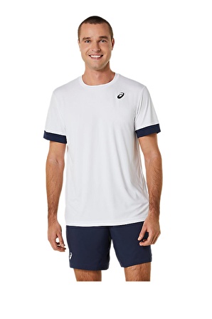 Asics Court SS Top Erkek Beyaz Tenis Tişört