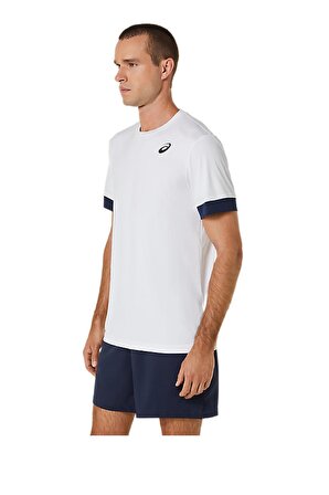 Asics Court SS Top Erkek Beyaz Tenis Tişört