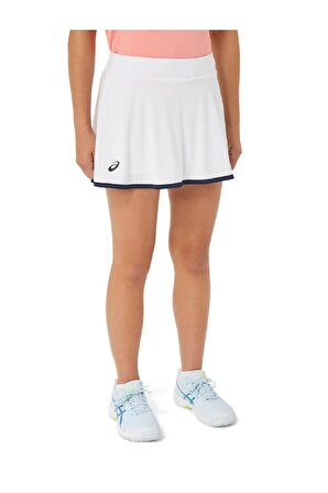 Asics Kız Çocuk Beyaz Tenis Eteği