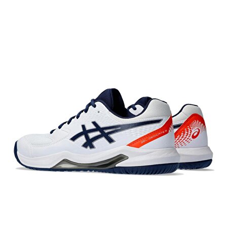 Asics Gel-Dedicate 8 Beyaz/Lacivert Erkek Tenis Ayakkabısı