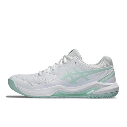 Asics Gel-Dedicate 8 Beyaz/Yeşil Kadın Tenis Ayakkabısı