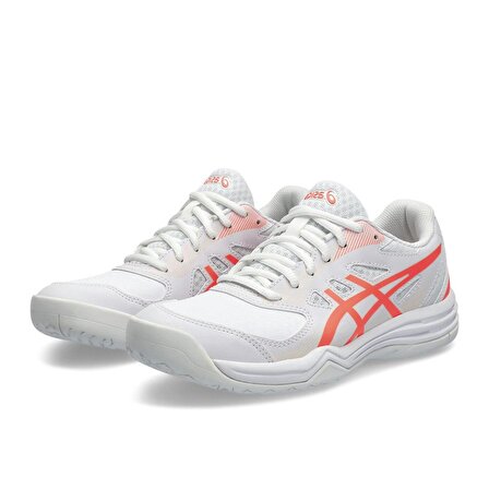 Asics Court Slide 3 Beyaz/Mercan Kadın Tenis Ayakkabısı