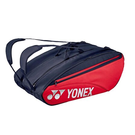 Yonex Pro 423212 Tango Kırmızı 12 Raketli Ayakkabı Bölmeli Tenis Çantası 