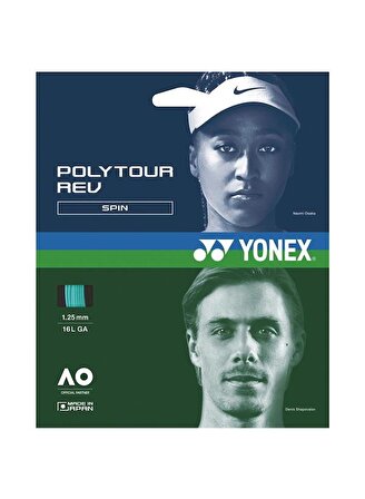 Yonex Poly Tour Rev 1.25 12M Mint Yeşili Tenis Kordajı