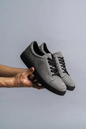 Kuback Ortapedik Dikişli Gri Süet Günlük Ayakkabı Sneaker KB165