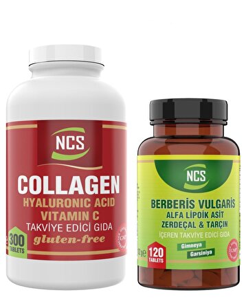 Ncs Collagen Hyaluronic Acid 300 Tablet & Ncs Berberis Vulgaris 120 Tablet
