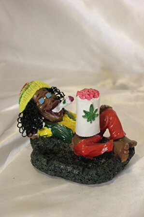 Küllük Muzip Kültablası Bob Marley Çiçek