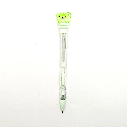 Yeşil Ayıcık Uçlu Kalem 0.7 Sevimli Versatil Kalem - 1 Adet