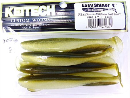 Keitech Easy Shiner 10cm (4") #400 Ayu Kokulu Silikon Balık