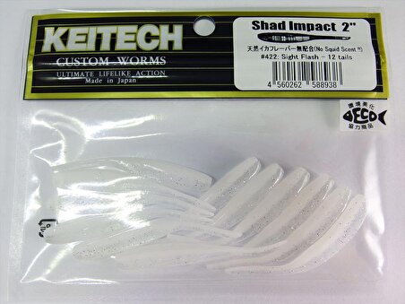 Keitech Shad Impact 5cm (2") #422 Sight Flash Silikon Balık