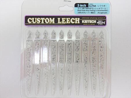 Keitech Custom Leech 7.6cm (3") #109C Ice Fish