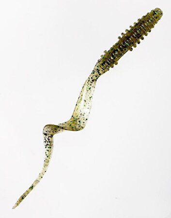 Keitech Mad Wag Mini 8.9cm (3.5") #309 Sahara Olive FLK Kokulu Silikon Kurt