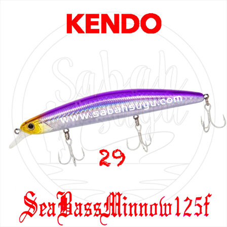 Kendo Seabass Minnow 125F 12.5cm 21gr. Sahte Balık Renk 29