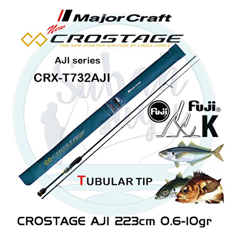 Major Craft Crostage CRX-T732AJI Tubular 223cm 0.6-10gr (2P) LRF Kamış