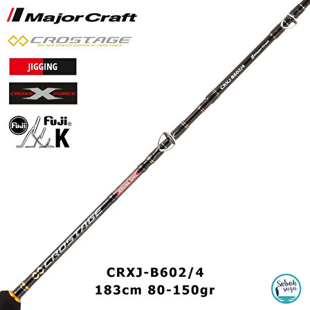 Major Craft Crostage CRXJ-B602/4 183cm 80-150gr (2P) Tetikli Jigging Kamış