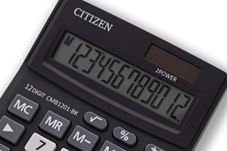 Citizen CMB-1201BK Orta Boy Hesap Makinası.