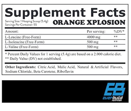 EVERBUILD BCAA 8:1:1 300 GRAM