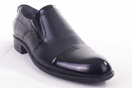 Fermend 126 Siyah Rugan Klasik Deri Erkek Ayakkabı