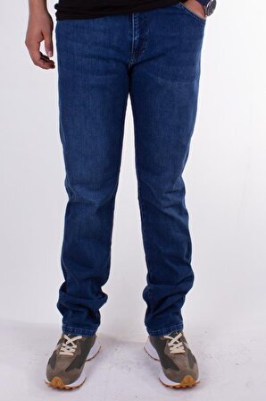 Twister Vegas 132-249 Mavi Yüksek Bel Rahat Paça Erkek Jeans Pantolon
