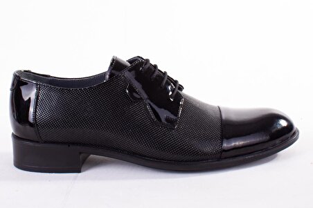Fermend 127 Siyah Rugan Klasik Deri Erkek Ayakkabı