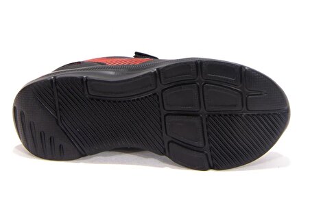 Kinetix Roars Siyah Kırmızı Ortopedik Günlük Erkek Çocuk Spor Ayakkabı
