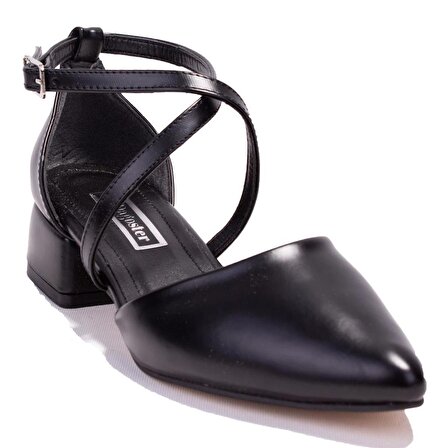 Dagoster DZA07-928700 Siyah Klasik Topuklu Kadın Ayakkabı