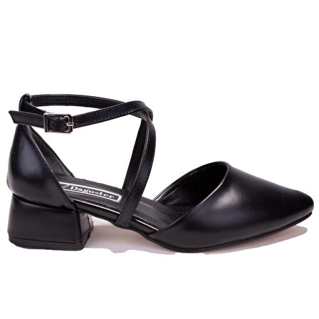 Dagoster DZA07-928700 Siyah Klasik Topuklu Kadın Ayakkabı
