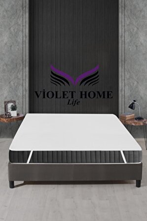 Violet Life Pamuklu 90 x 190 Su Geçirmez Alez Beyaz