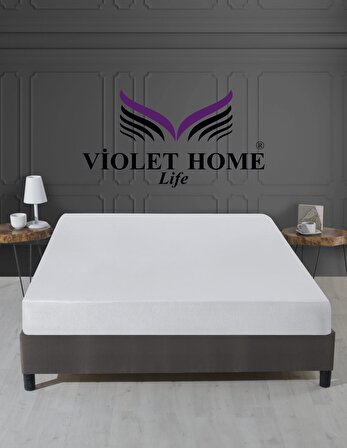 Violet Life Micro Fitted 180 x 200 Su Geçirmez Alez Beyaz
