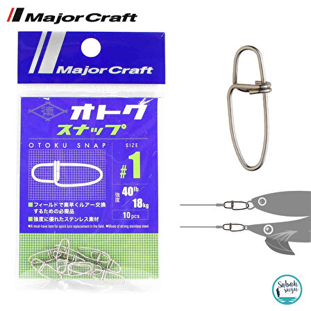 Major Craft Otoku Snap Klips #1 18kg (10Ad)