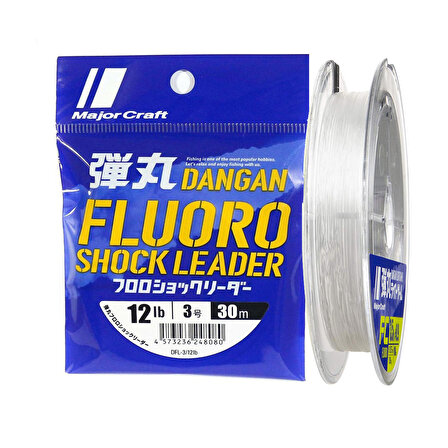 Major Craft Dangan FC Shock Leader DFL PE 3.0 0.29mm 12Lb/5.4kg 30mt