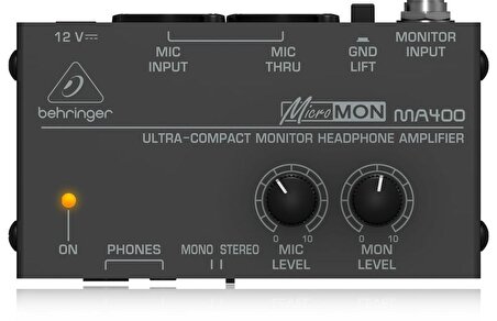 Behringer MA400 Ultra Kompakt Monitör Kulaklık Amplifikatörü