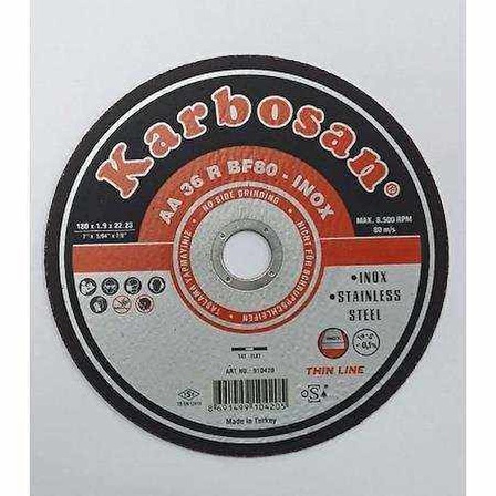 Karbosan Thinline İnox Kesici 180X1,9X22,23 mm