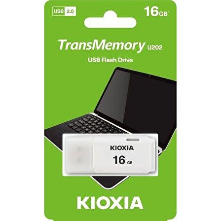 KIOXIA 16GB U202 BEYAZ USB 2.0 BELLEK LU202W016GG4