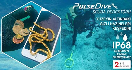 PulseDive Scuba Dedektörü - SİYAH