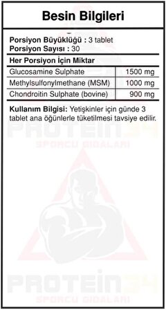 Bigjoy Sports Glukozamin Chondrioitin with Msm 90 Tablet