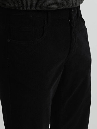 Kip Slim Fit Siyah Erkek Kadife Pantolon PANT-56